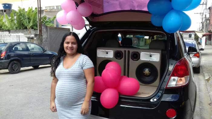Chá Revelação com Carro de Som