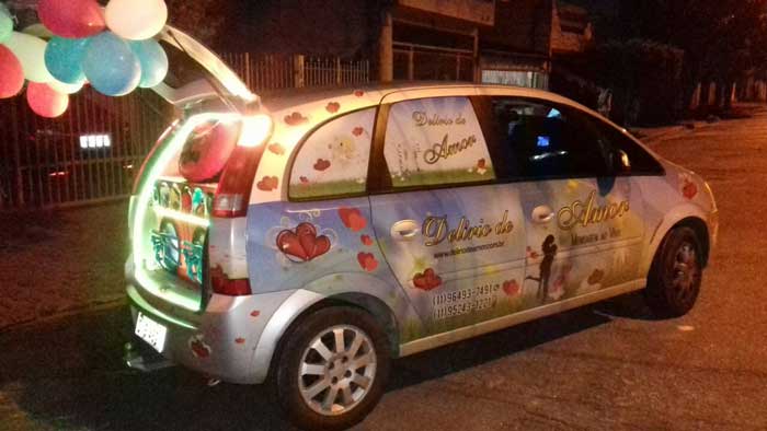 Carro de Telemensagem de Boas Vindas SP