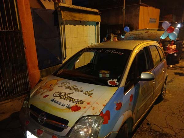 Carro de Telemensagem na Zona Leste
