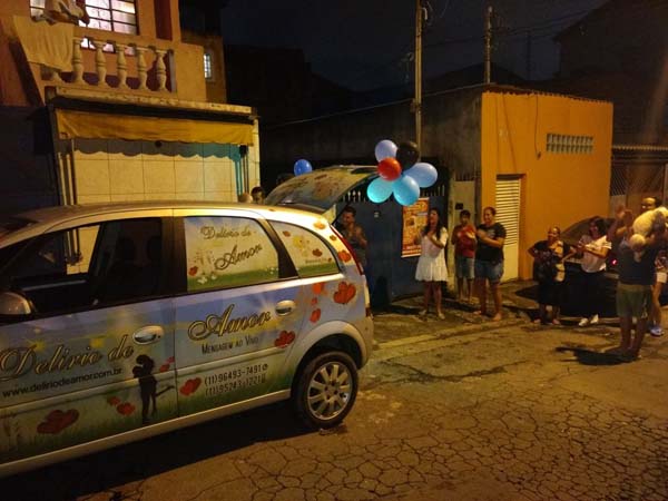 Carro de Telemensagem na Zona Leste