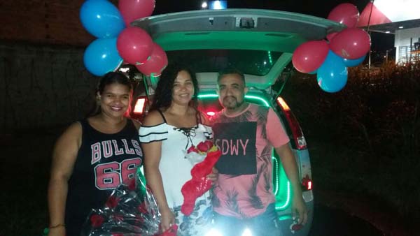 Telemensagem ao vivo na zona leste