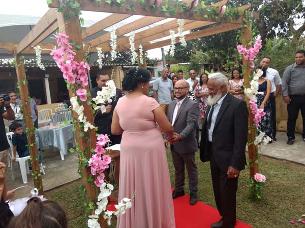 telemensagem ao vivo para casamento