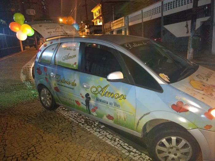 Homenagem com Carro de Som para Esposo