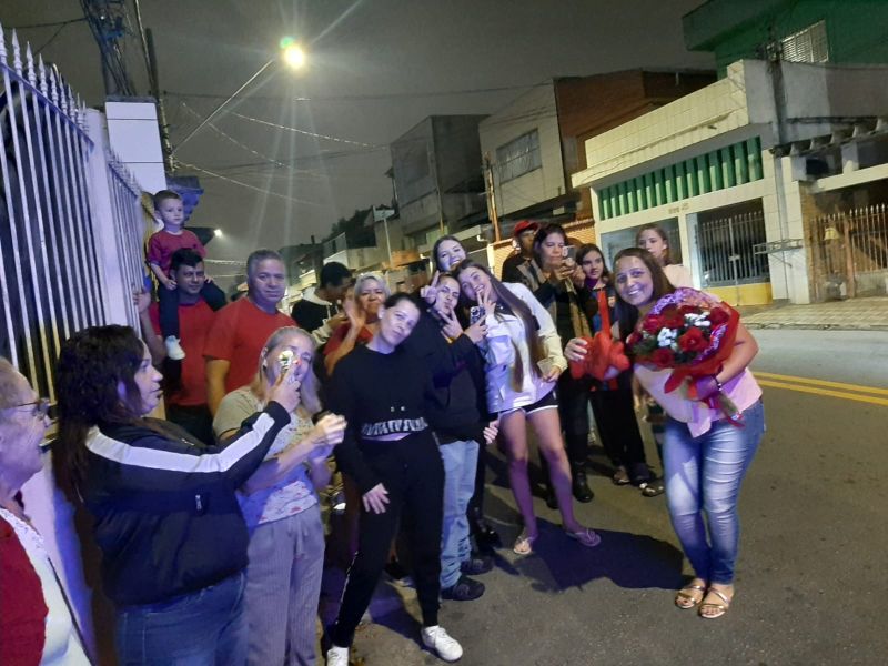 Homenagem com Carro de Som em Santo André