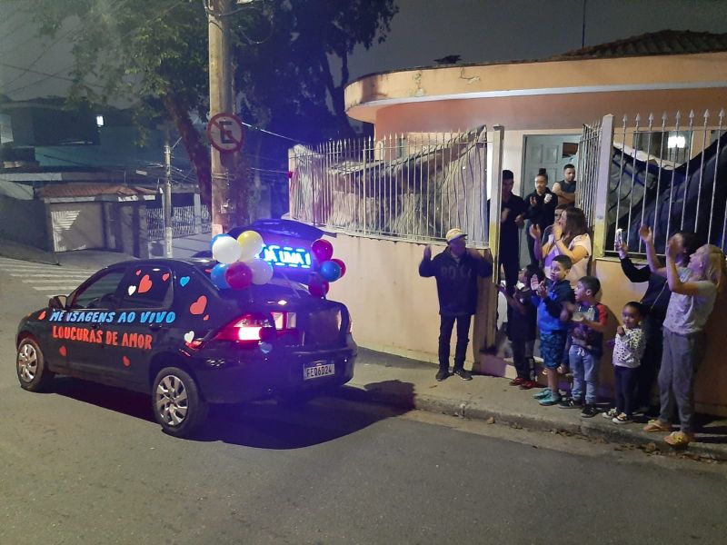 Homenagem com Carro de Som em Santo André