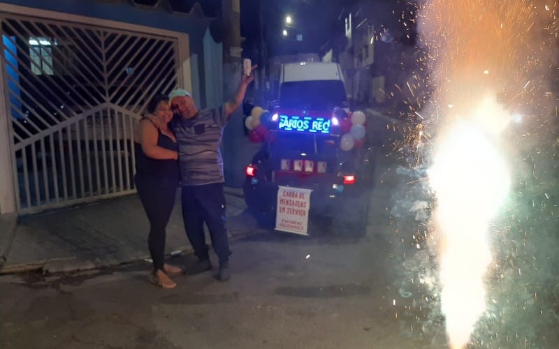 Homenagem ao Vivo para a esposa no Sapopemba
