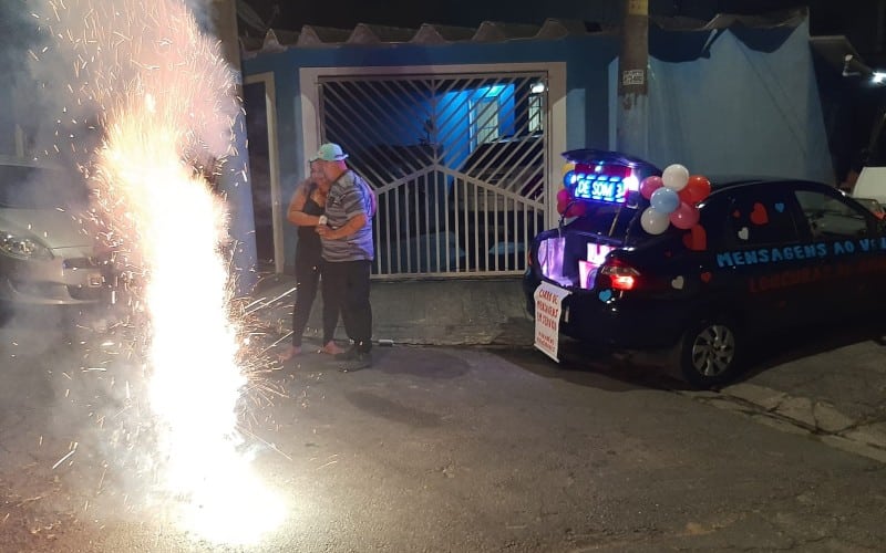 Homenagem ao Vivo para a esposa no Sapopemba